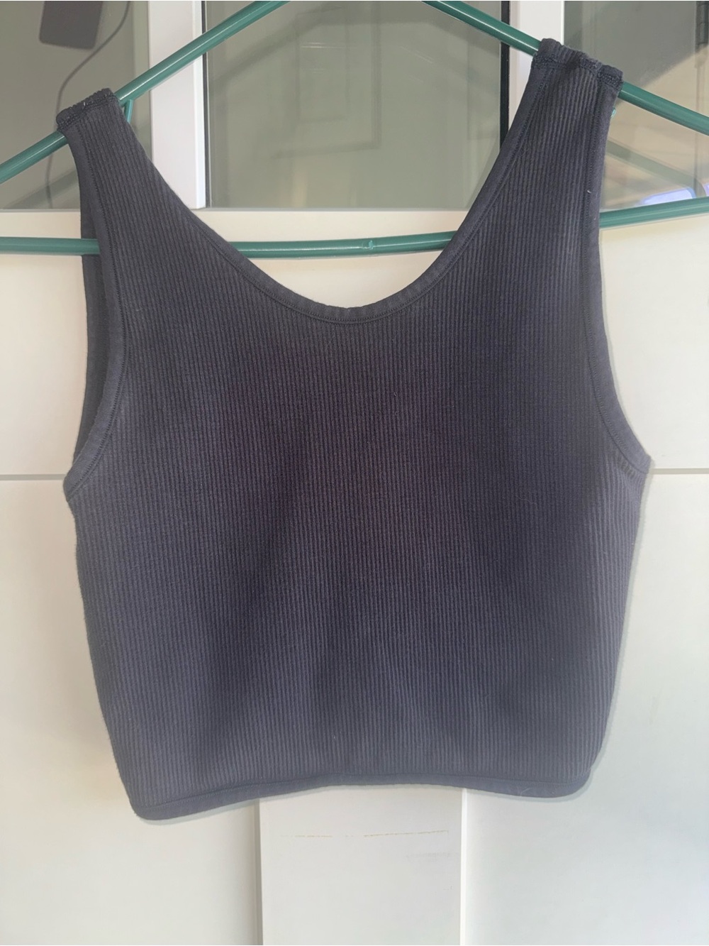 Ribbed Twist Back Tank Top - Women